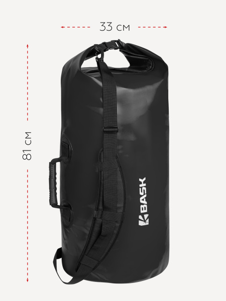 Гермомешок BASK WP Bag 60 V3 (черный; 60 л)